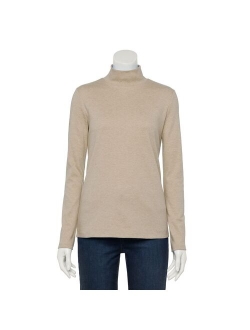 Classic Long Sleeve Mockneck Top