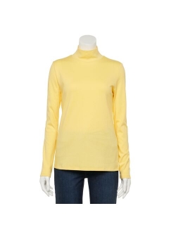 Classic Long Sleeve Mockneck Top