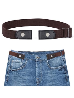 No Buckle Womens Stretch Belt, SANSTHS Buckle Free Belt Adjustable Stretchy Belt No Bulge No Gap