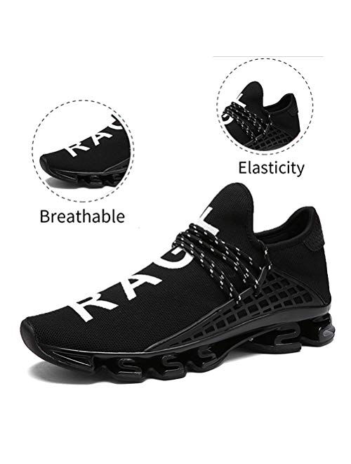 Ahico Mens Running Sneakers Walking Shoes Mesh Breathable Lightweight Tennis Comfortable Sport Casual Athletic Workout