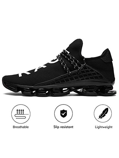 Ahico Mens Running Sneakers Walking Shoes Mesh Breathable Lightweight Tennis Comfortable Sport Casual Athletic Workout