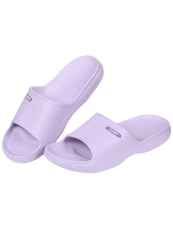 Women's Shower Sandal Pool Slides Open Toe House Slippers Lightweight Bath Slippers