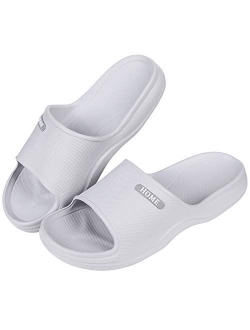 Women's Shower Sandal Pool Slides Open Toe House Slippers Lightweight Bath Slippers