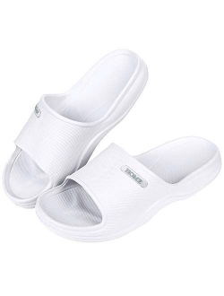 Women's Shower Sandal Pool Slides Open Toe House Slippers Lightweight Bath Slippers