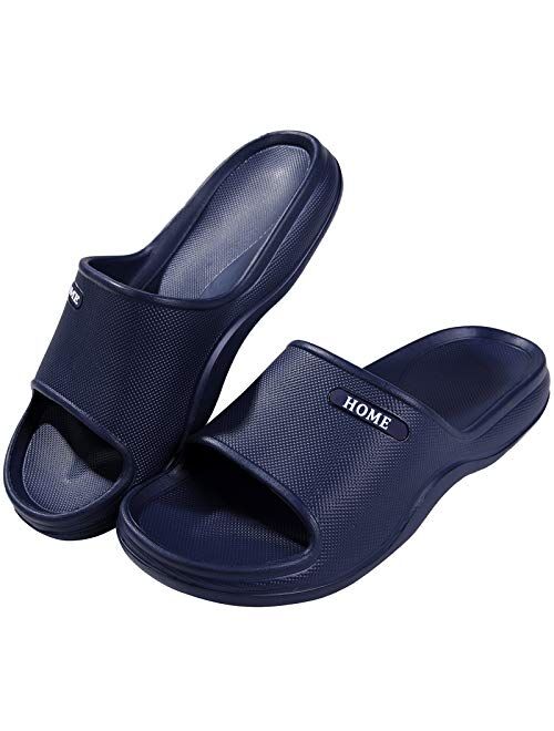 Women's Shower Sandal Pool Slides Open Toe House Slippers Lightweight Bath Slippers