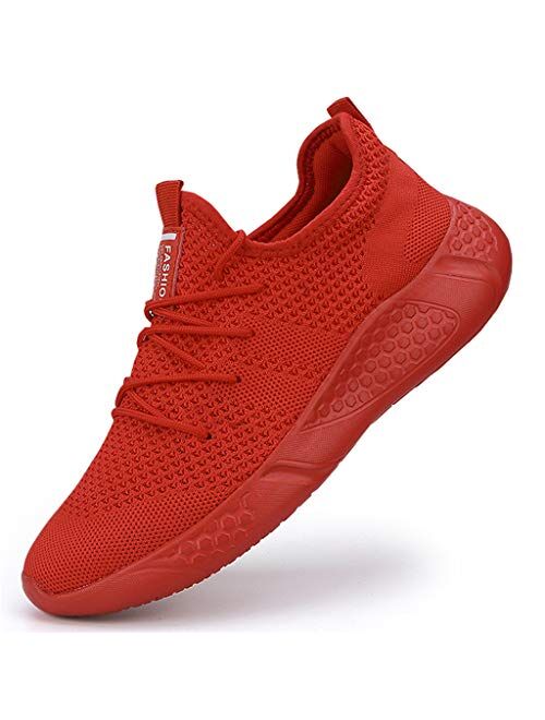 Damyuan Men's Sport Gym Running Shoes Walking Shoes Casual Lace Up Lightweight