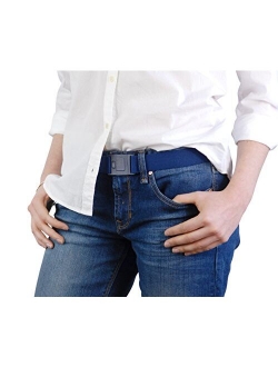 The Square Adjustable No Show Flat Buckle Belt by Beltaway, Comfortably Holds Your Pants Up