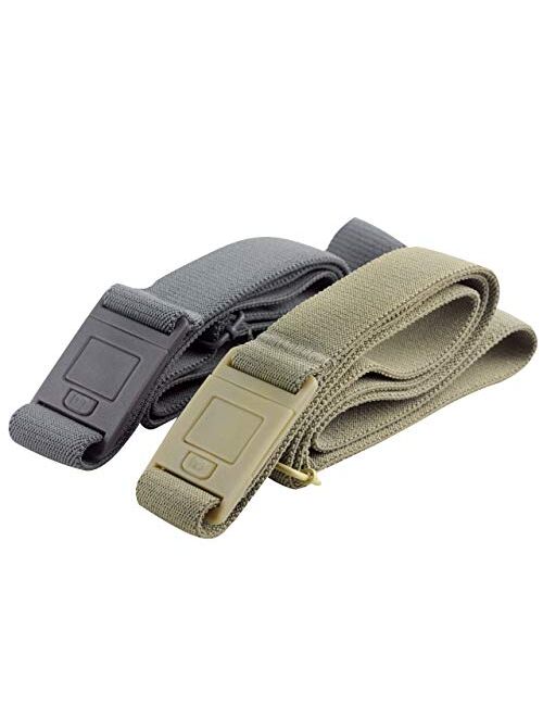 The Square Adjustable No Show Flat Buckle Belt by Beltaway, Comfortably Holds Your Pants Up