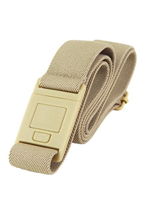 The Square Adjustable No Show Flat Buckle Belt by Beltaway, Comfortably Holds Your Pants Up