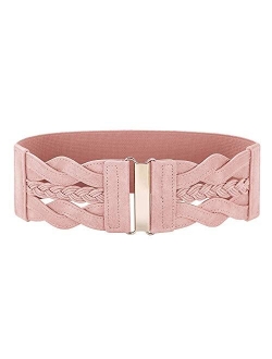 Women's Elastic Vintage Belt Stretchy Retro Wide Waist Cinch Belt