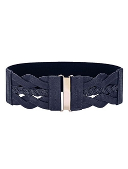 Women's Elastic Vintage Belt Stretchy Retro Wide Waist Cinch Belt