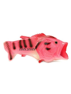 Unisex Fish Slippers, bass Sandals, Animal Slippers Animal Fish Slippers,