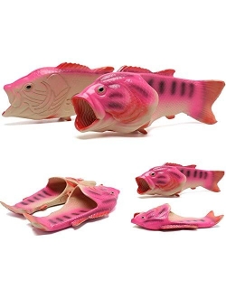 BING RUI CO 6 Colours Fish Slippers Beach Shoes Non-Slip Sandals Creative Fish Slippers Men and Women Casual Shoe