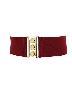 FASHIONGEN - Wide Waist Elasticated Woman Belt Made in France, GLORIA