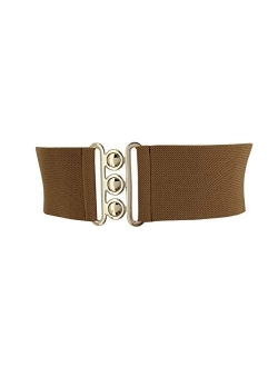 FASHIONGEN - Wide Waist Elasticated Woman Belt Made in France, GLORIA