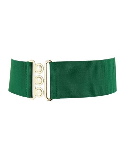 FASHIONGEN - Wide Waist Elasticated Woman Belt Made in France, GLORIA