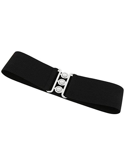 FASHIONGEN - Wide Waist Elasticated Woman Belt Made in France, GLORIA