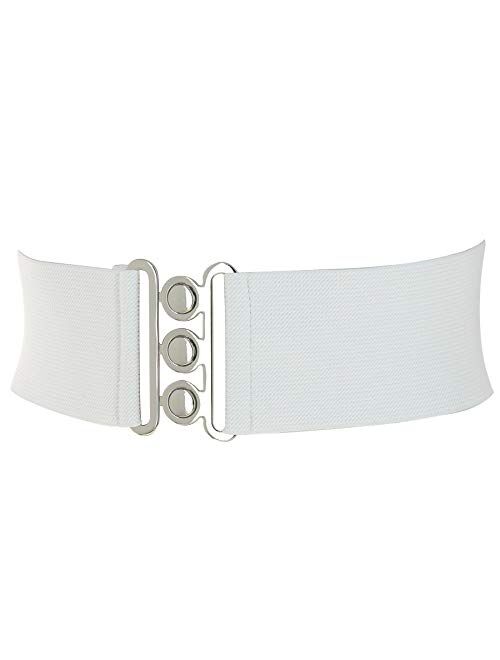 FASHIONGEN - Wide Waist Elasticated Woman Belt Made in France, GLORIA