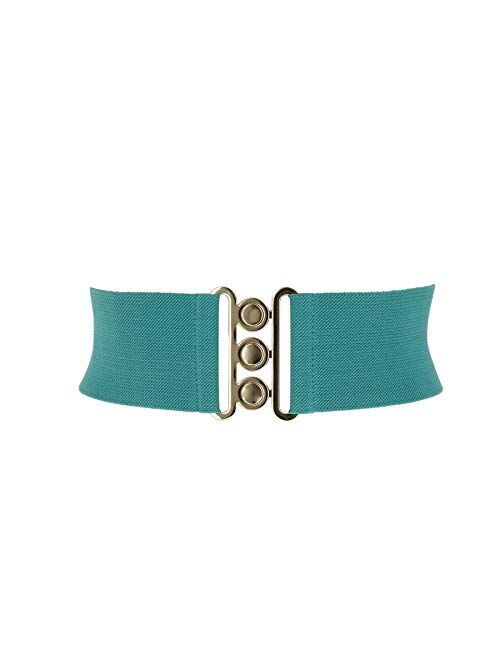 FASHIONGEN - Wide Waist Elasticated Woman Belt Made in France, GLORIA