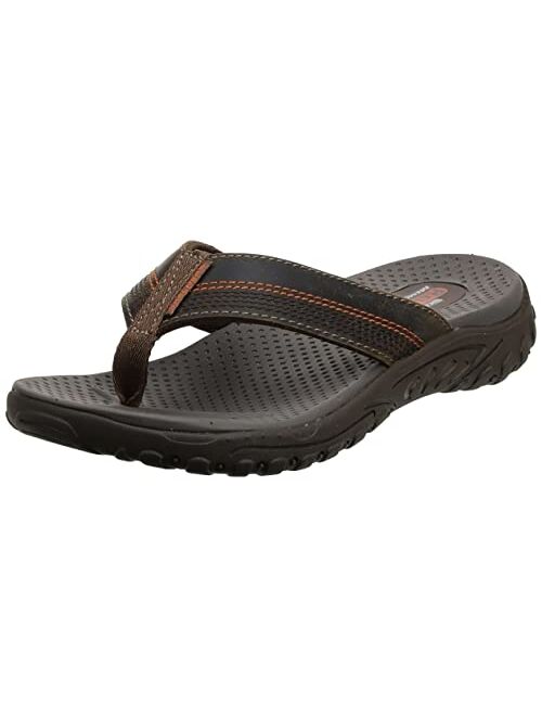 Skechers Men's Relaxed Fit-Reggae-cobano Flip-Flop