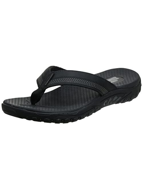 Skechers Men's Relaxed Fit-Reggae-cobano Flip-Flop