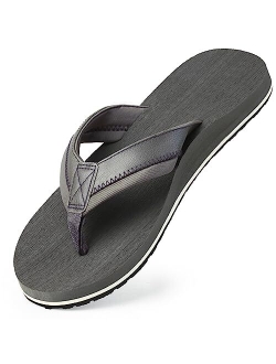 Harvest Land Mens Sandals Flip Flops Thong with Arch Support Comfortable Beach Slippers Summer Shoes Size 7-13