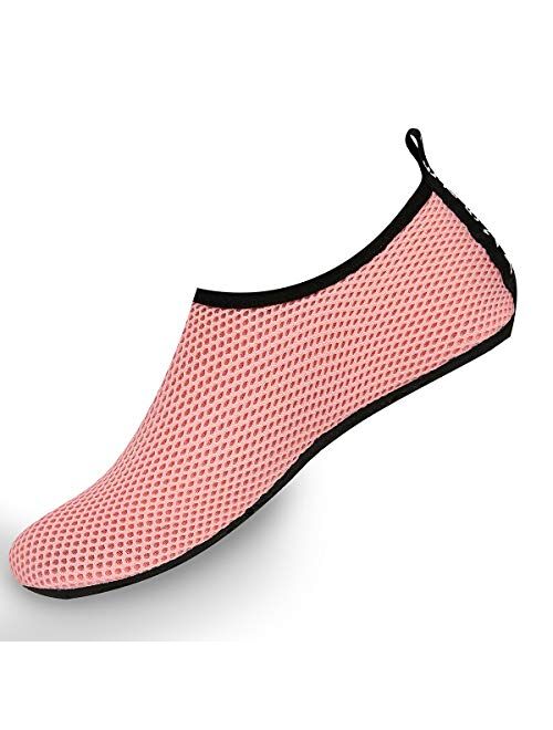 Womens Mens Kids Water Shoes Quick-Dry Aqua Socks Barefoot Shoes for Water Sports