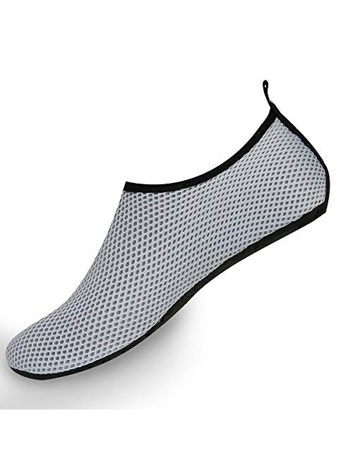 Womens Mens Kids Water Shoes Quick-Dry Aqua Socks Barefoot Shoes for Water Sports