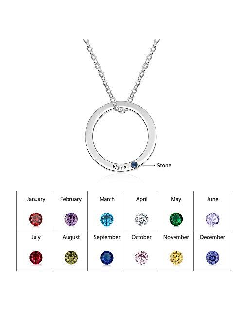 ROSI Personalized Russian Ring Relationship Necklace Name Mom Necklace Mother's Necklace Family Name Necklace-Multiple styles available