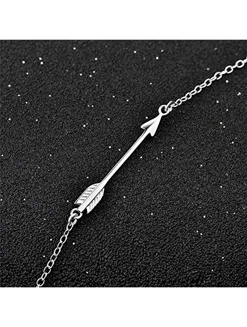 Sterling Silver Sideways Pendant Necklace