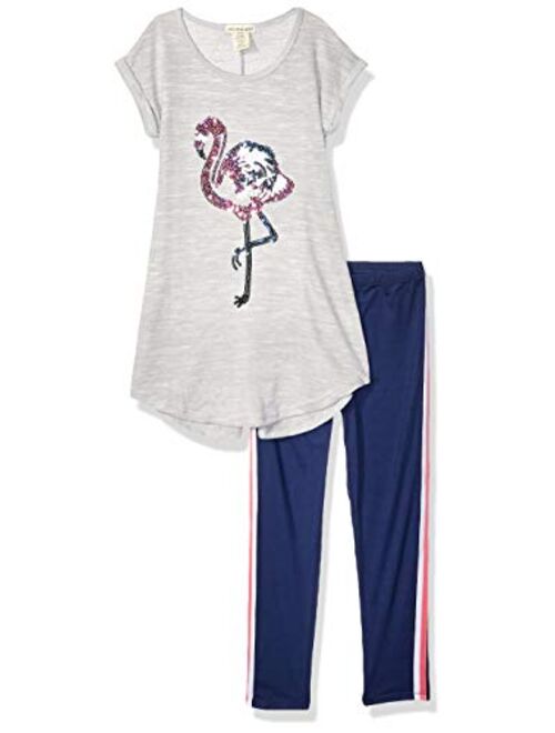 One Step Up Girls' 2 Pc Knit Top and Legging Set