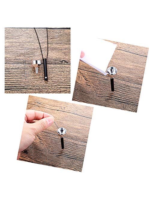 Sllaiss 2 pcs Cremation Jewelry Crystals from Swarovski Stainless Steel Black Silver Tone Bar Urn Pendant Memorial Ashes Keepsake Exquisite Necklace