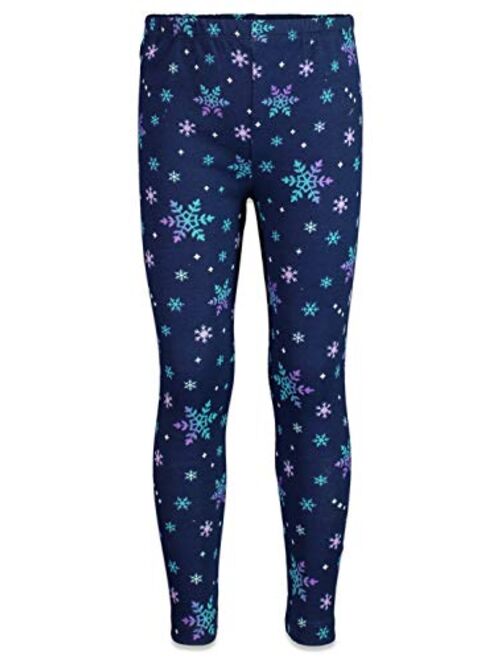 Disney Frozen Girls Long-Sleeve Fleece T-Shirt and Leggings Set