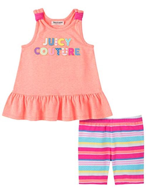 Juicy Couture Girls' 2 Pieces Bike Shorts Set