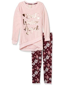 One Step Up Girls' Fleece Top and Legging Set