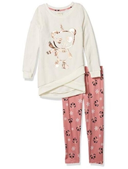 One Step Up Girls' Fleece Top and Legging Set