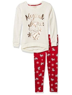 One Step Up Girls' Fleece Top and Legging Set