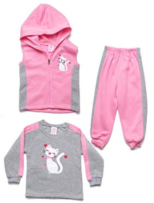 Just Love Girls Three Piece Fleece Set