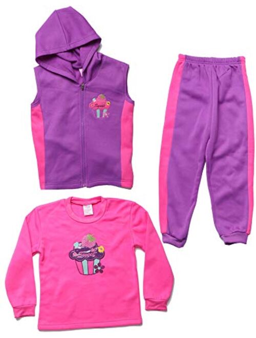 Just Love Girls Three Piece Fleece Set