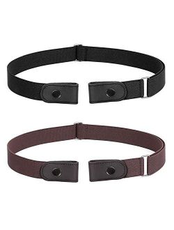 WERFORU No Buckle Belt for Women and Men Buckle Free Belt Plus Size for Jeans Pants