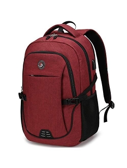 Travel Laptop Backpack with usb Charging Port for Women & Men School College Students Backpack Fits 15.6 Inch Laptop