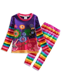 Girls Dresses Cotton Embroidery Long Sleeve Toddler Dress 2-8 Years