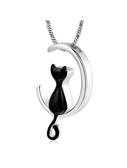 Minicremation Pet Cremation Jewelry Urn Necklace for Ashes Memorial Pendant Ashes Holder Keepsakes Jewelry for Ashes for Cat