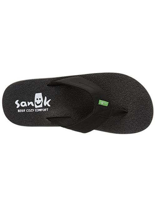 Sanuk Men's Beer Cozy Coaster Flip-Flop