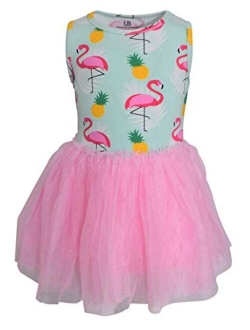 Unique Baby Girls Everyday Tulle Short Sleeve Toddler Tutu Dress Skirt Set