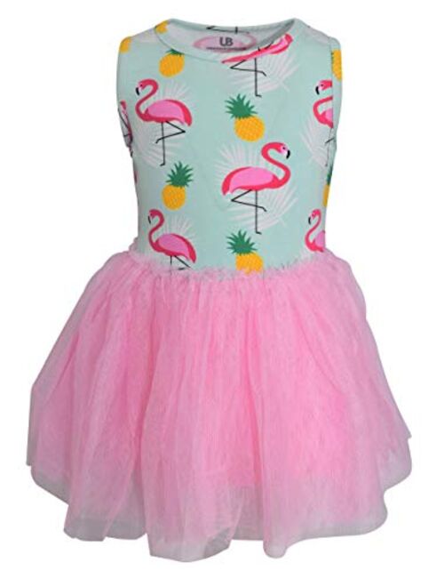 Unique Baby Girls Everyday Tulle Short Sleeve Toddler Tutu Dress Skirt Set