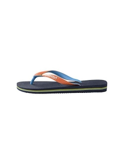 Men's Flip-Flop, Steel Grey White, 4.5 us