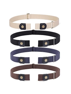 No Buckle Invisible Stretch Elastic Buckle Free Belt For Women and Men