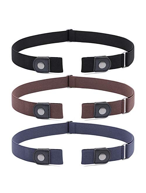 No Buckle Invisible Stretch Elastic Buckle Free Belt For Women and Men