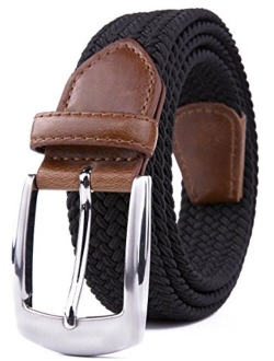 Woven Stretchy Braided Belts for Men & Women, Golf Casual Belt